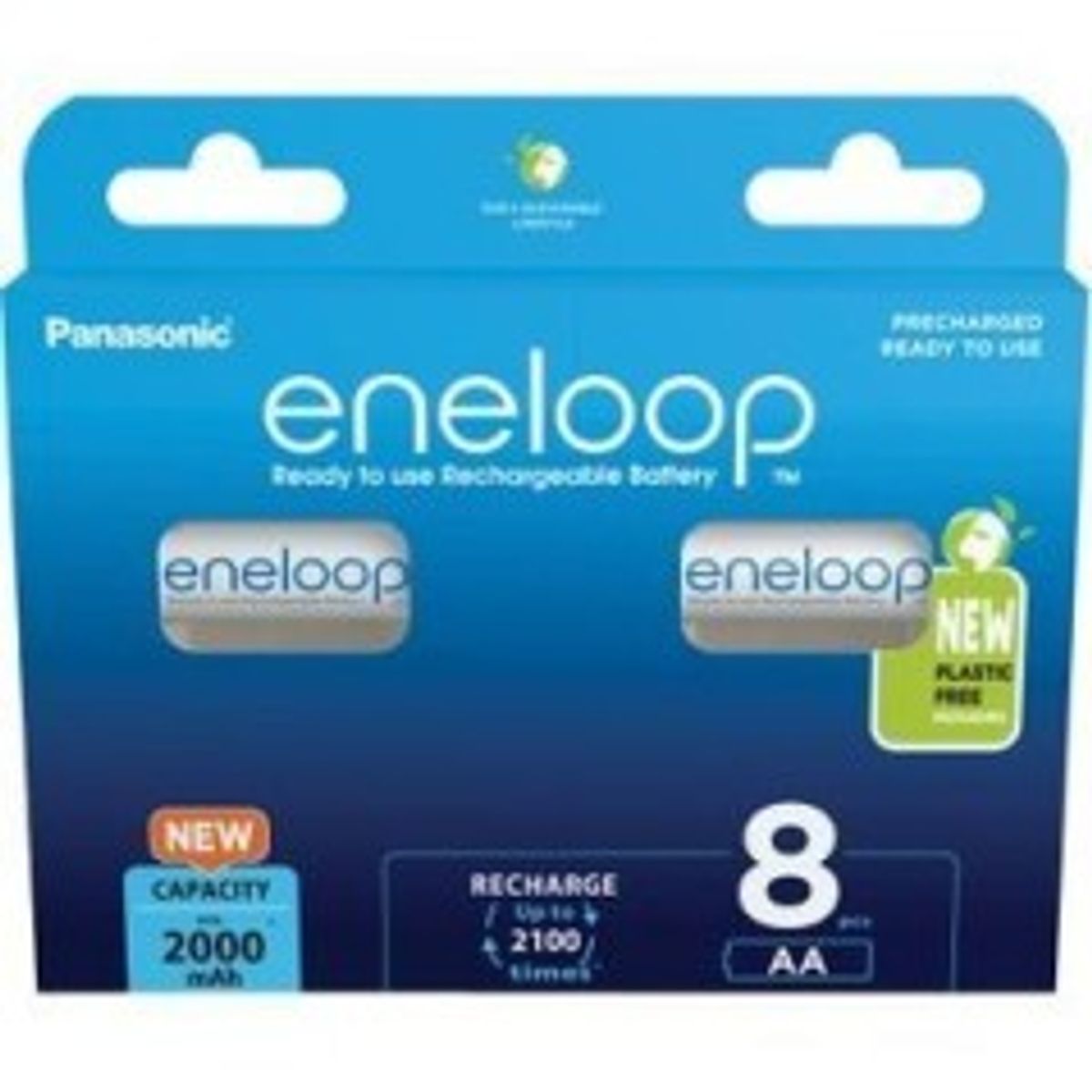 Panasonic eneloop AA type Batterier til generelt brug (genopladelige) 2000mAh