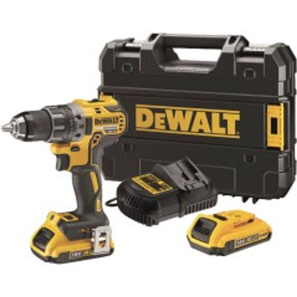 DeWALT DCD791D2-QW Bore-/skruemaskine 2 batterier inkluderet Nøgleløs borepatron