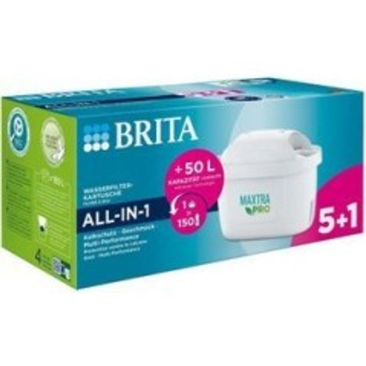 Brita MAXTRA PRO All-in-1 Kande vandfilter 6. stk Hvid