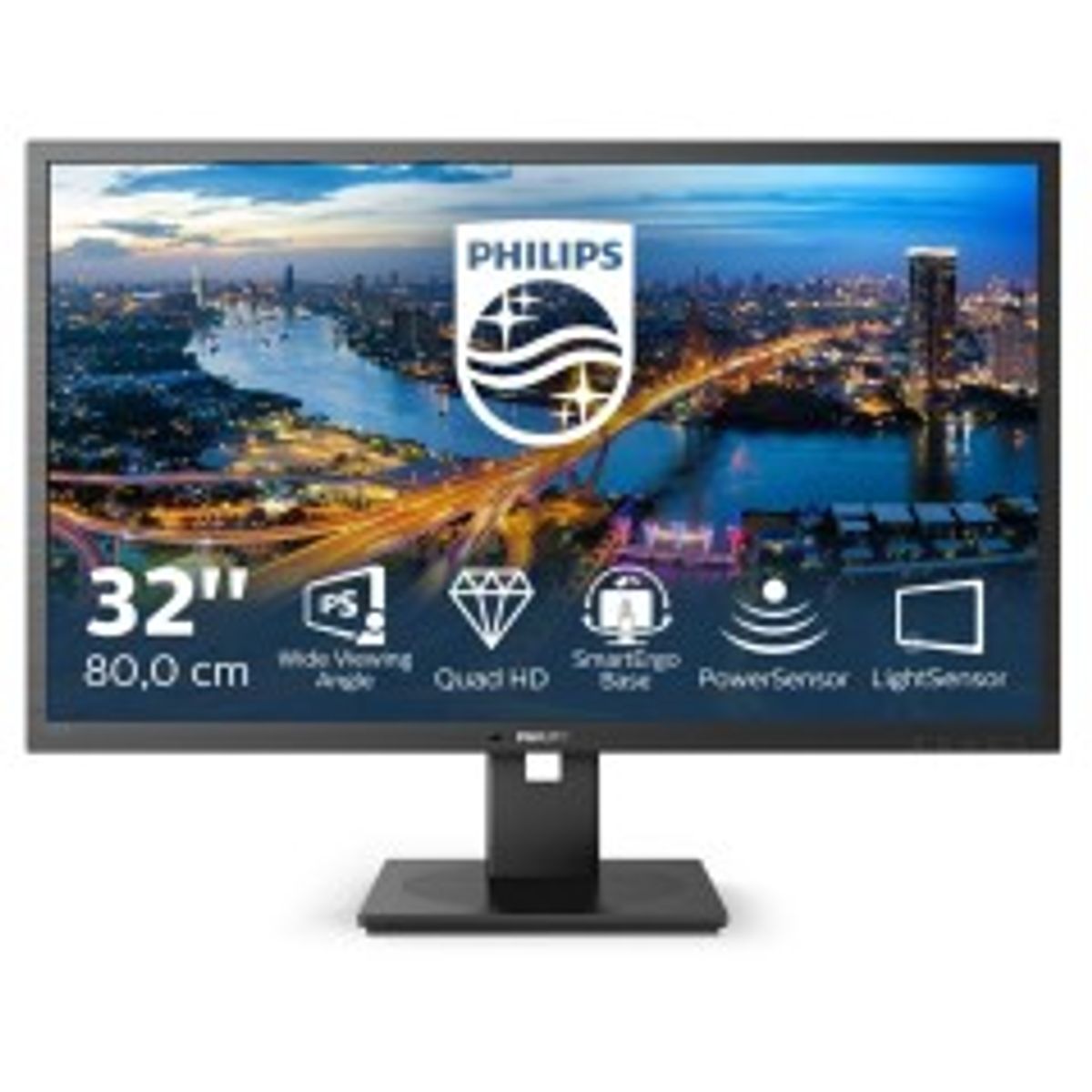 Philips B Line 325B1L 32 2560 x 1440 (2K) HDMI DisplayPort 75Hz Pivot Skærm