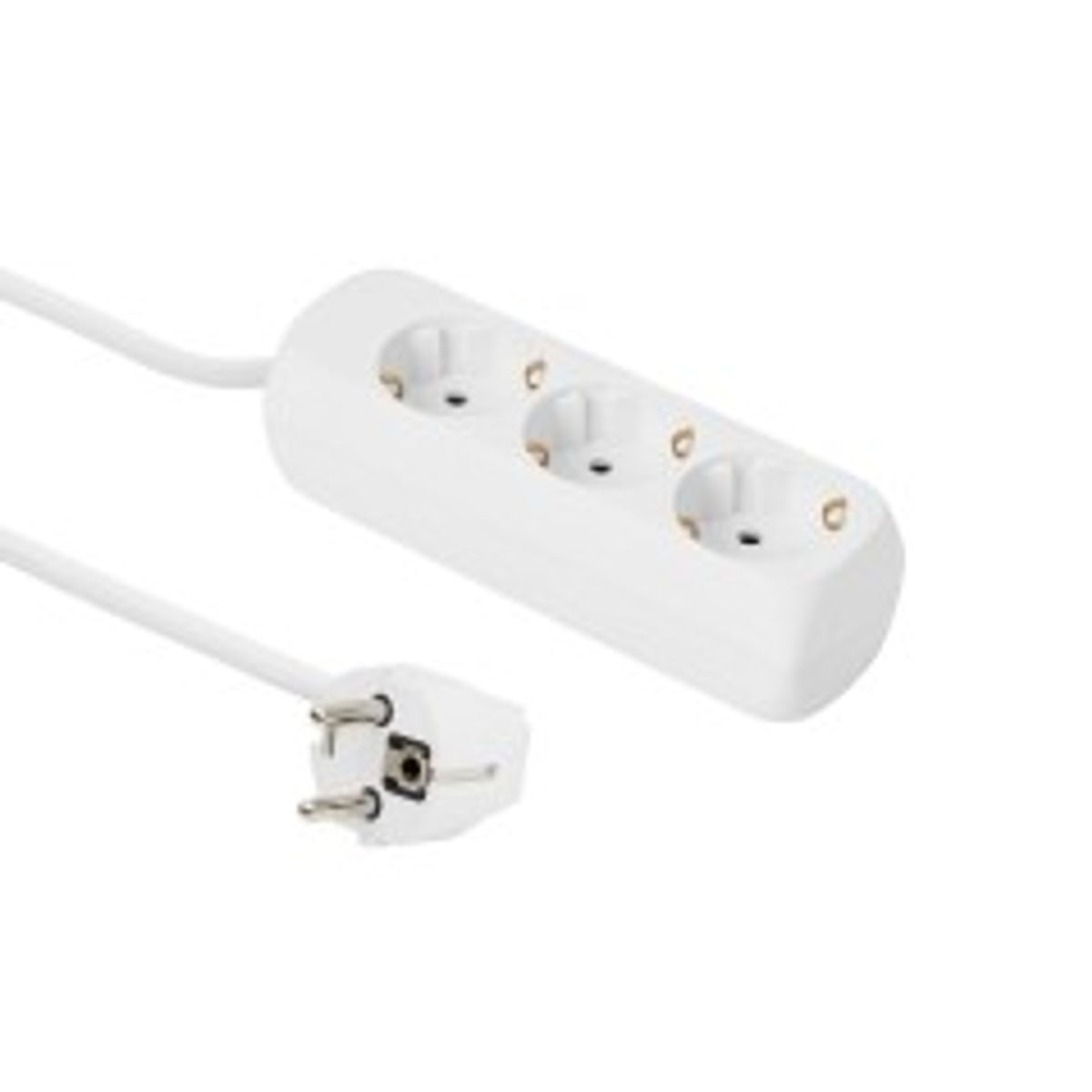 MicroConnect 3-way Schuko Socket 3M White