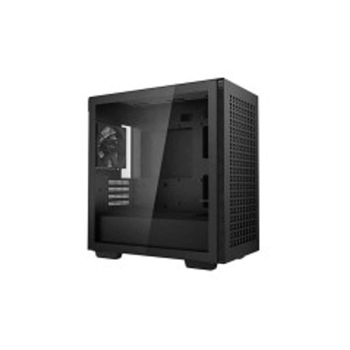 DeepCool CH370 Tårn Micro-ATX Ingen strømforsyning Sort