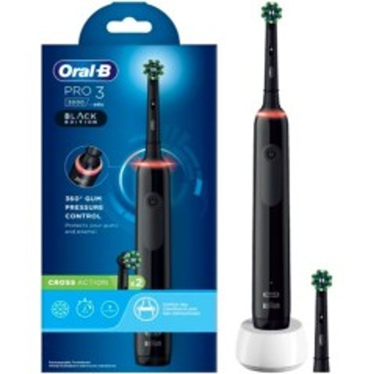 Oral-B Pro 3 3000 Cross Action Black Edition