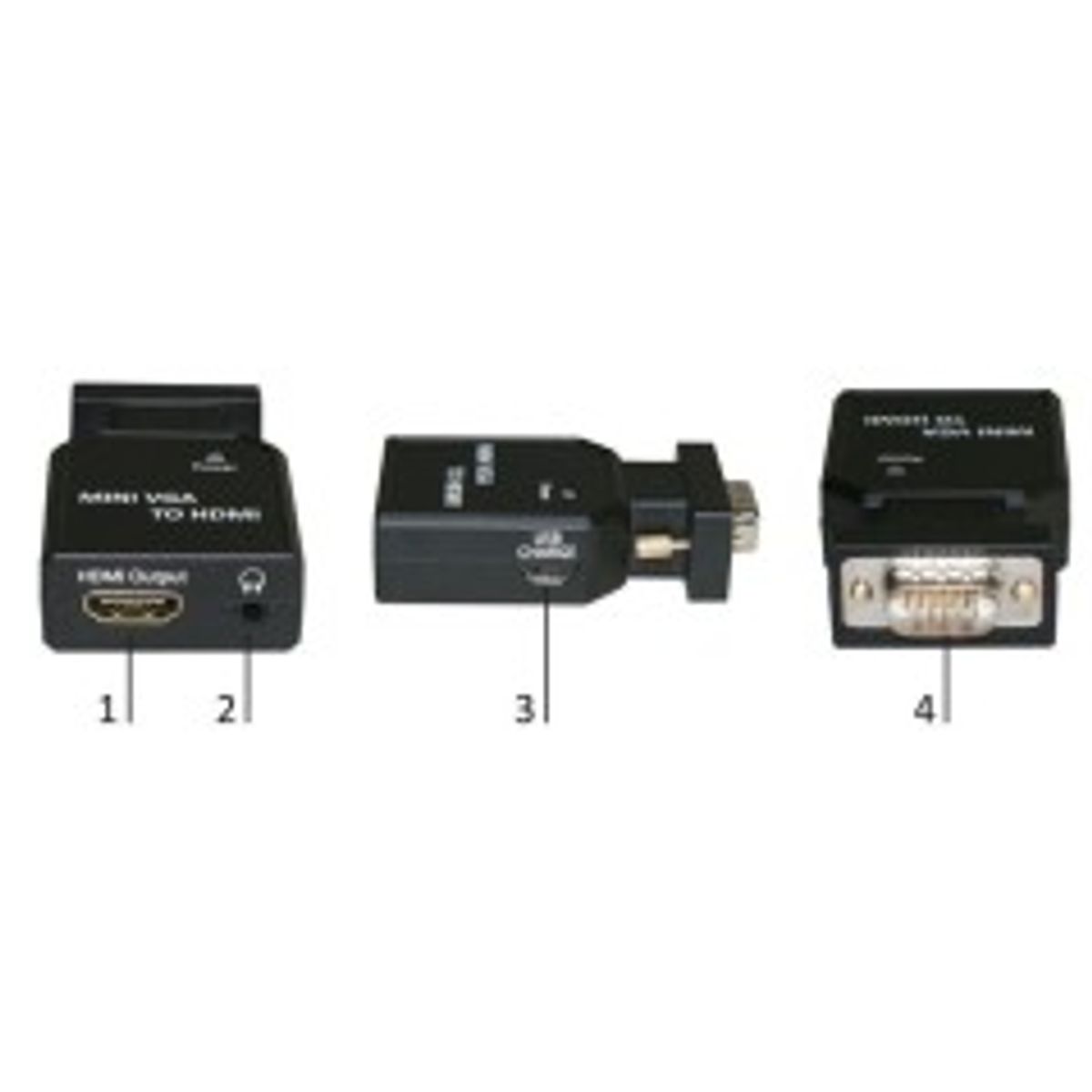 MicroConnect Mini VGA to HDMI Converter