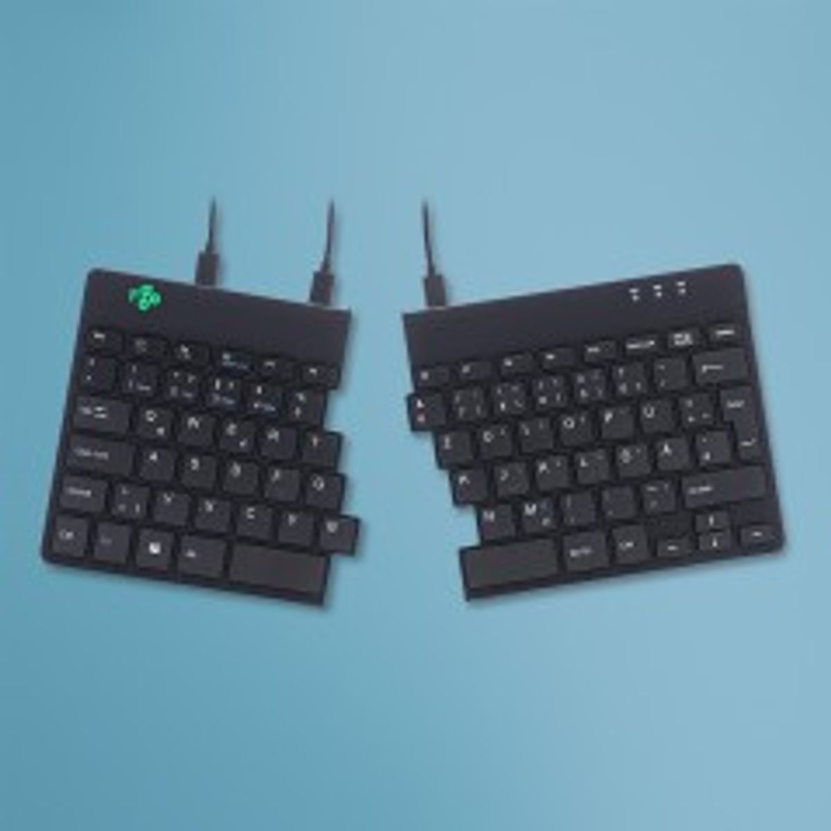 R-Go Tools Split Keyboard, (DE), black