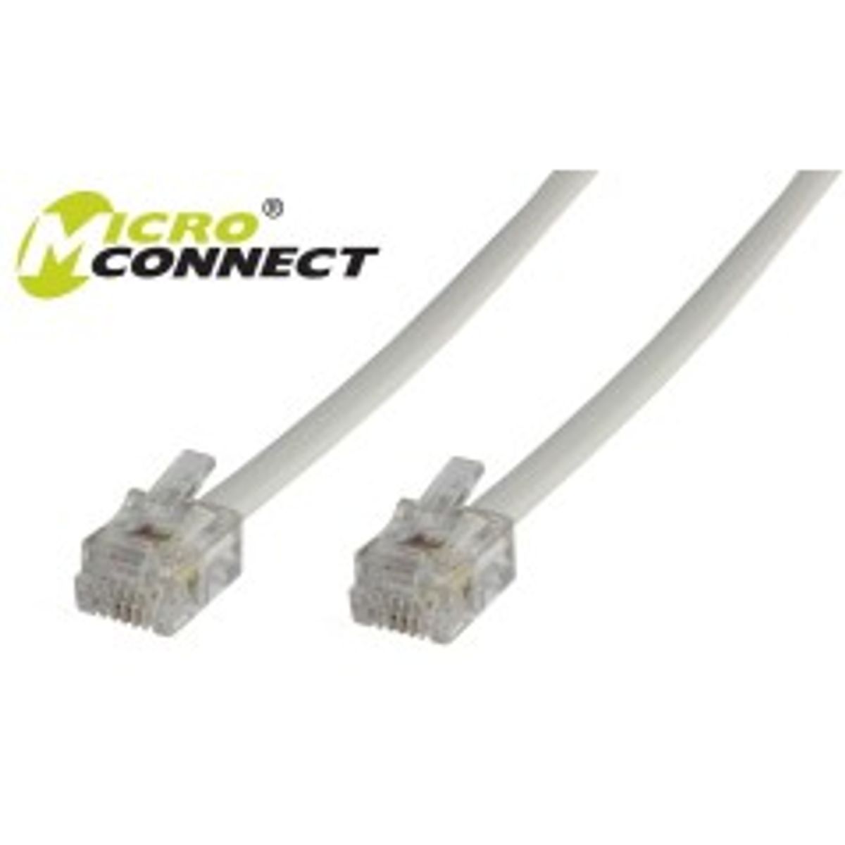 MicroConnect Modular Straight RJ12 6C/6P 2m