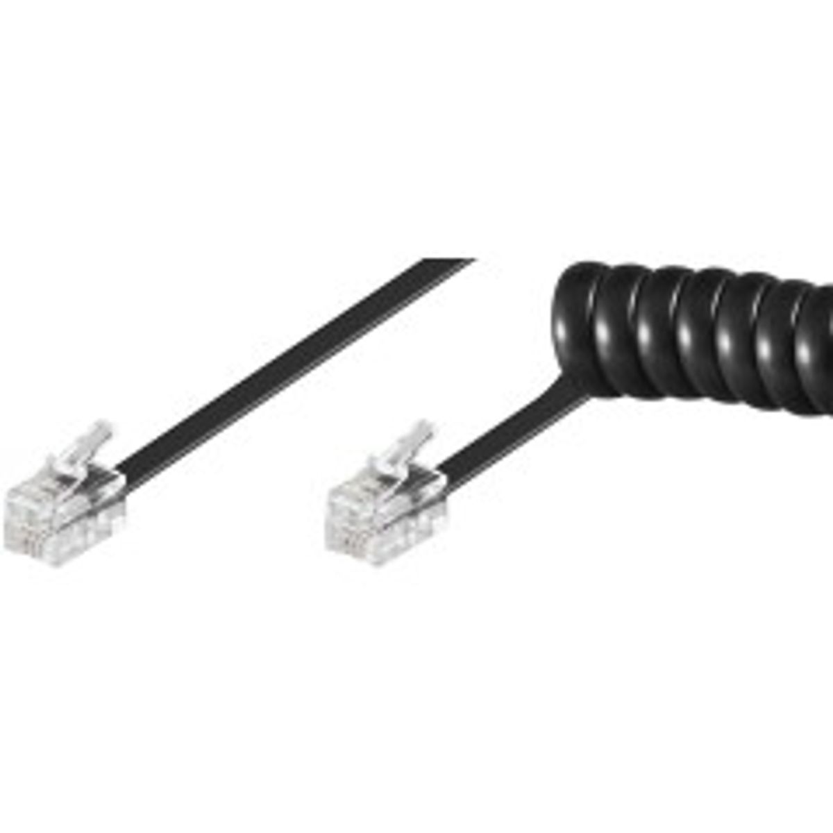 MicroConnect Handset cable, RJ10-RJ10 2m