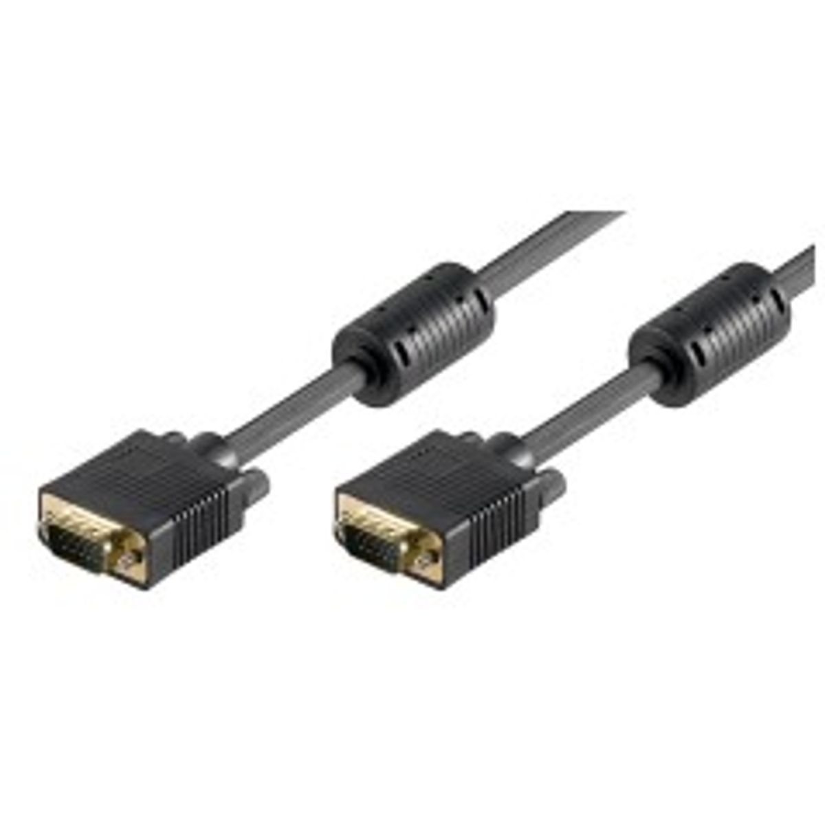 MicroConnect SVGA HD15 5m M-M w.ferrit core