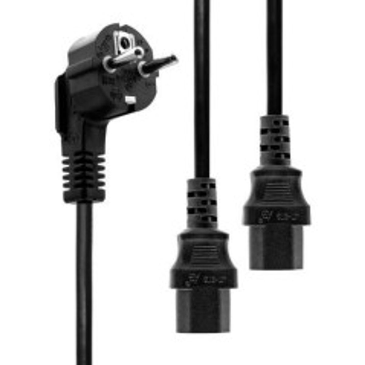 MicroConnect Power Y-Cord 1.8m Black IEC320