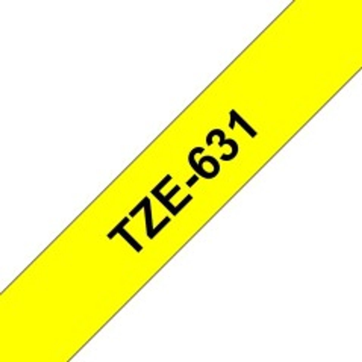 Brother TZE631 12MM BLACK ON YELLOW