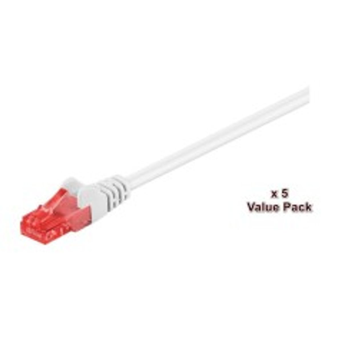 MicroConnect U/UTP CAT6 15M White 5 PACK