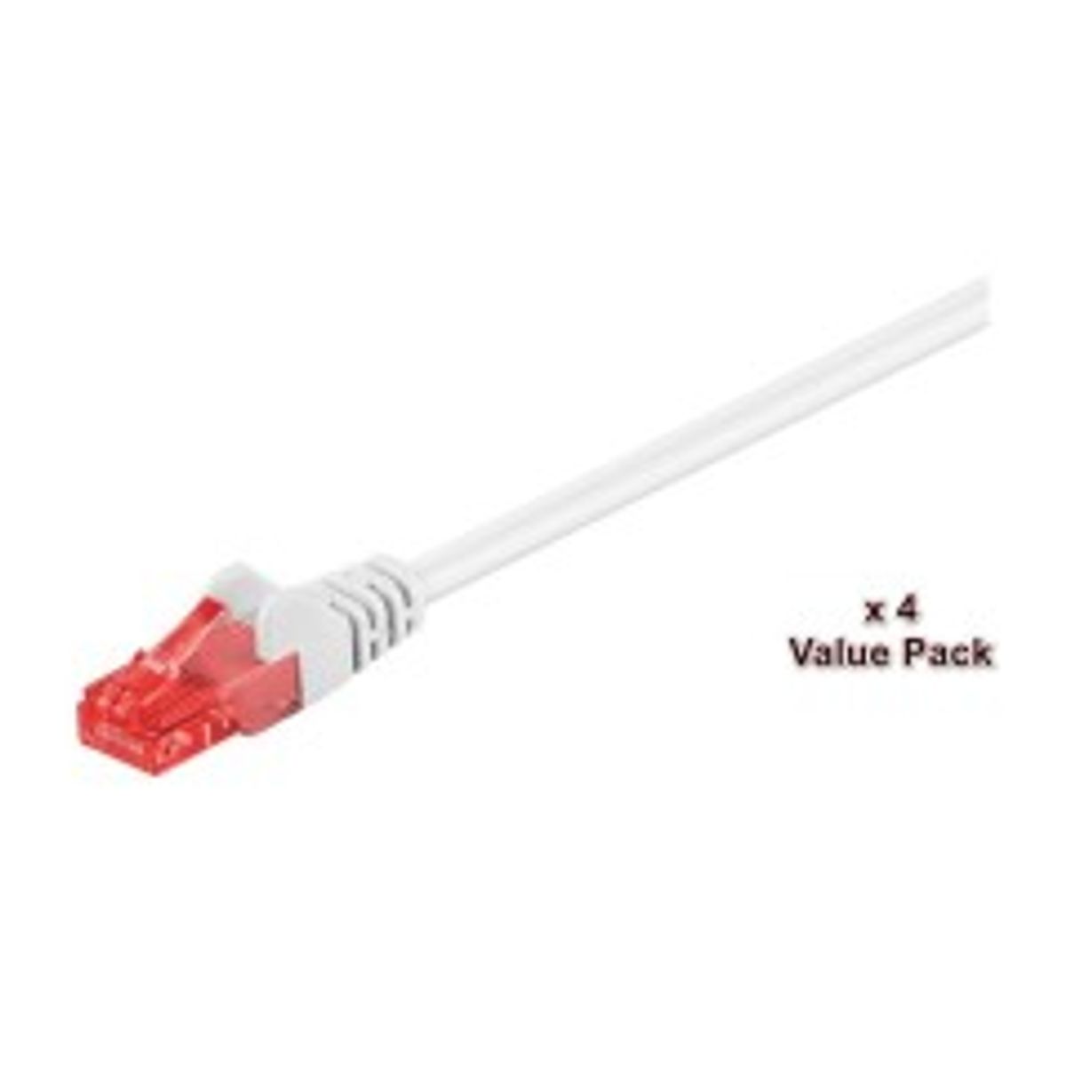 MicroConnect U/UTP CAT6 20M White 4 PACK