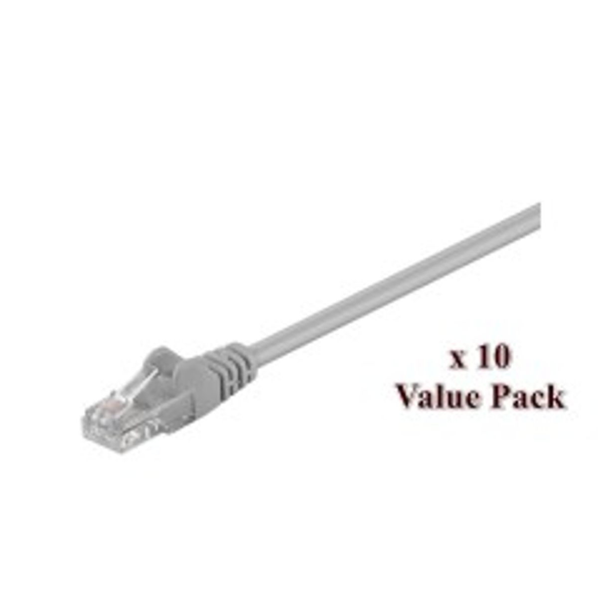 MicroConnect U/UTP CAT5e 5M Grey 10 Pack