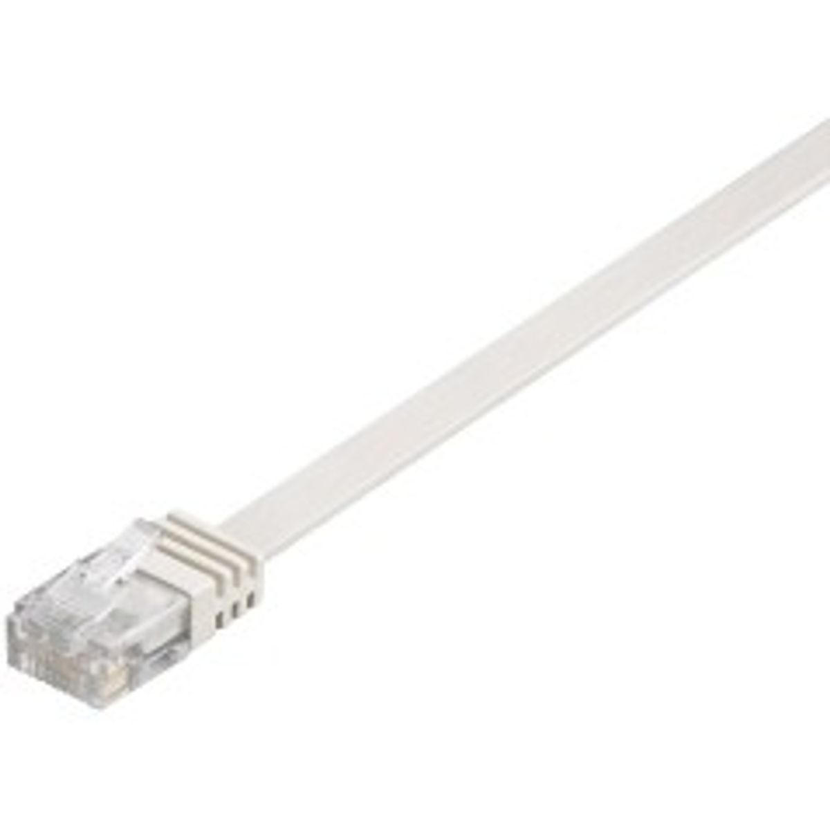 MicroConnect U/UTP CAT6 0.25M White Flat