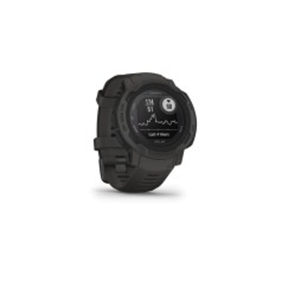 Garmin Instinct 2 Solar 45 mm Sort Sølv Sportsur