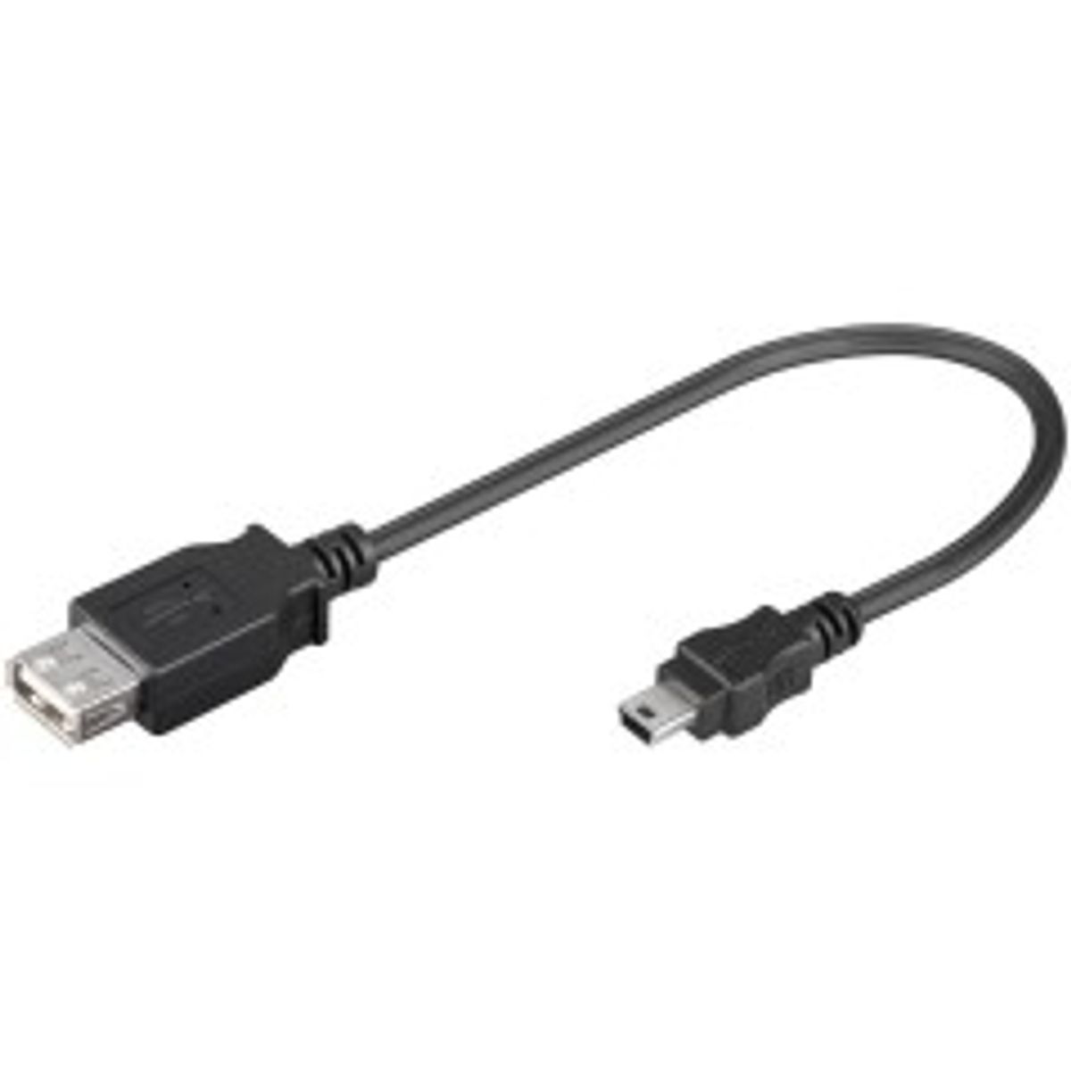 MicroConnect USB A - Mini USB B 5P 0.2m F-M