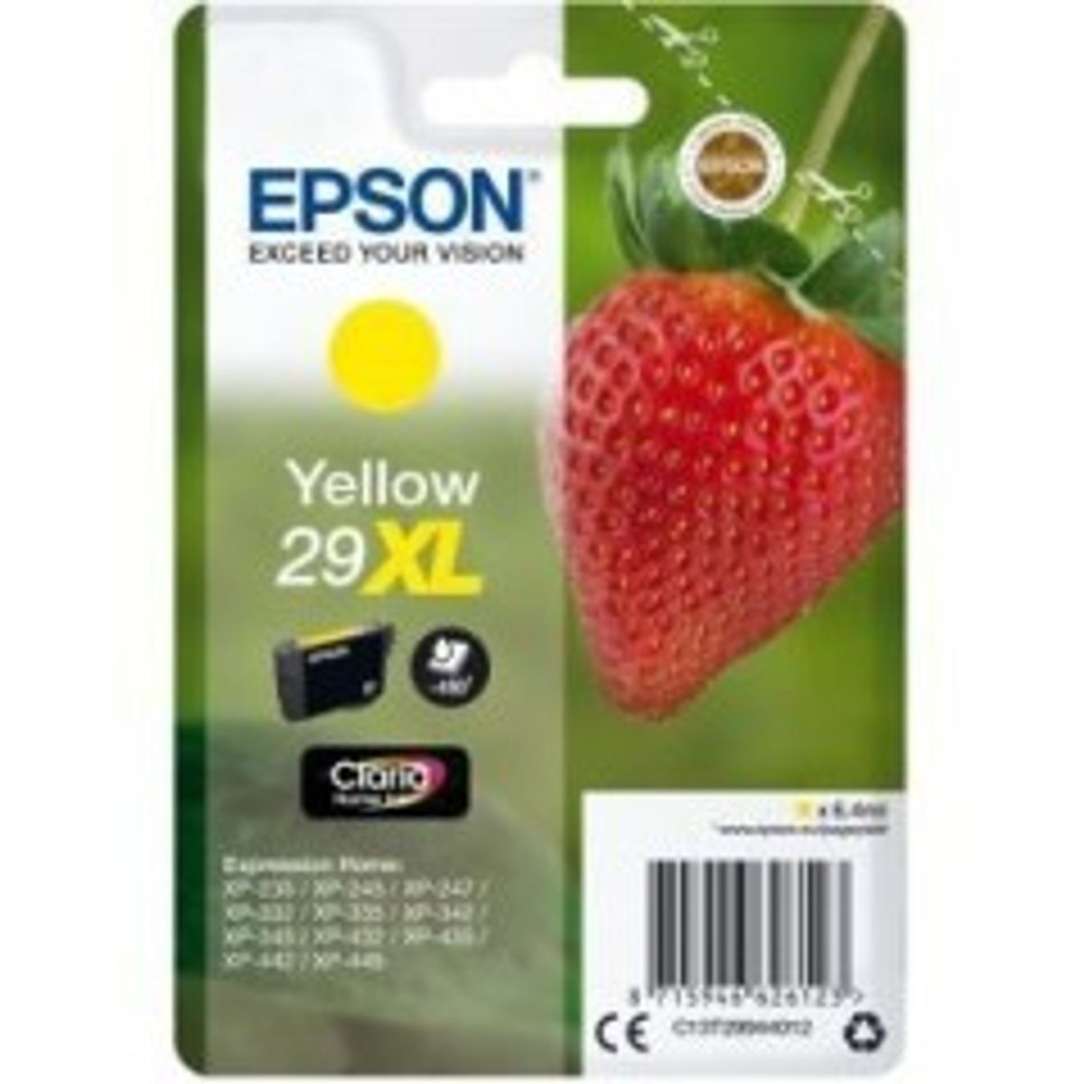 Epson 29XL Gul 450 sider Blæk C13T29944012