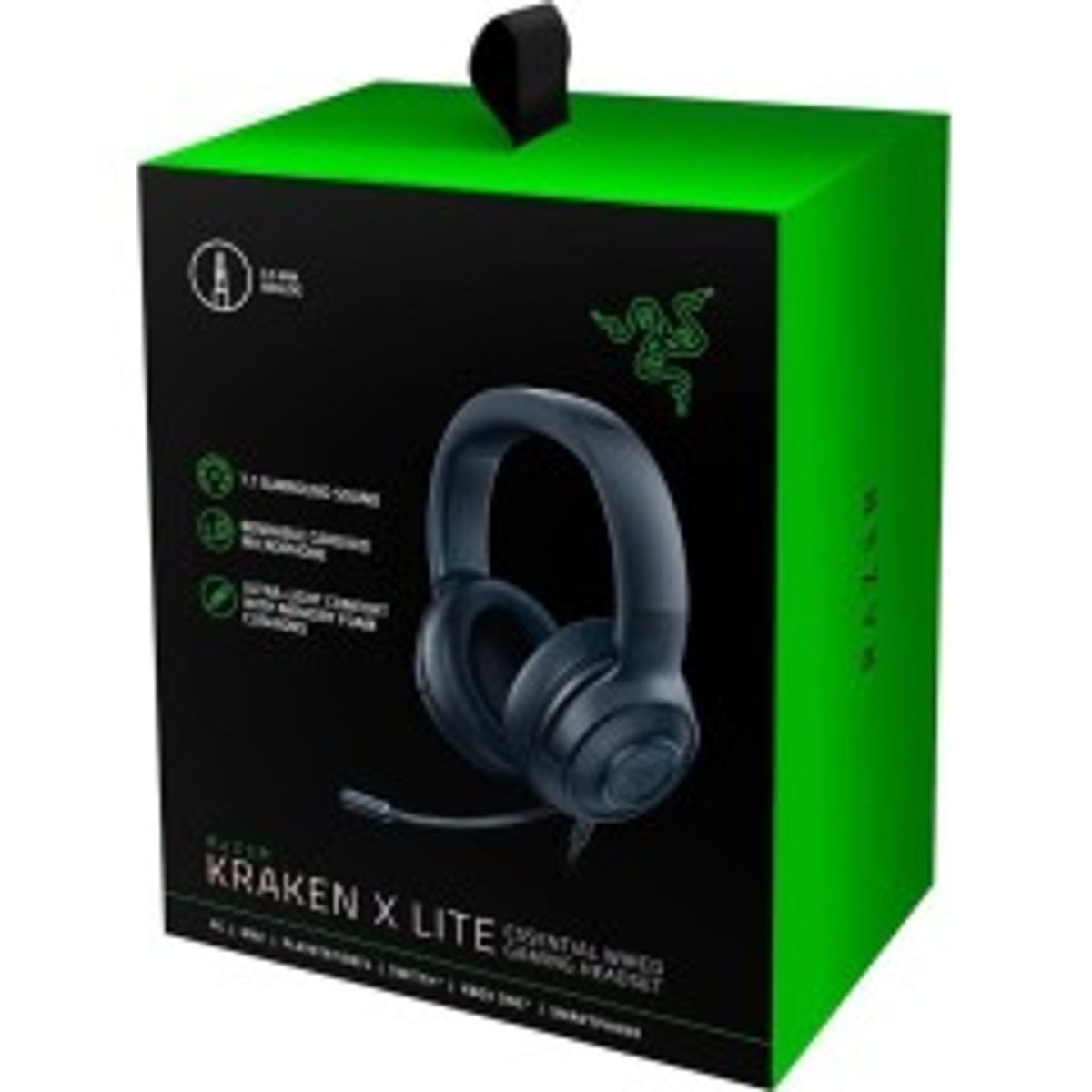 Razer Kraken X Lite Kablet Headset Sort