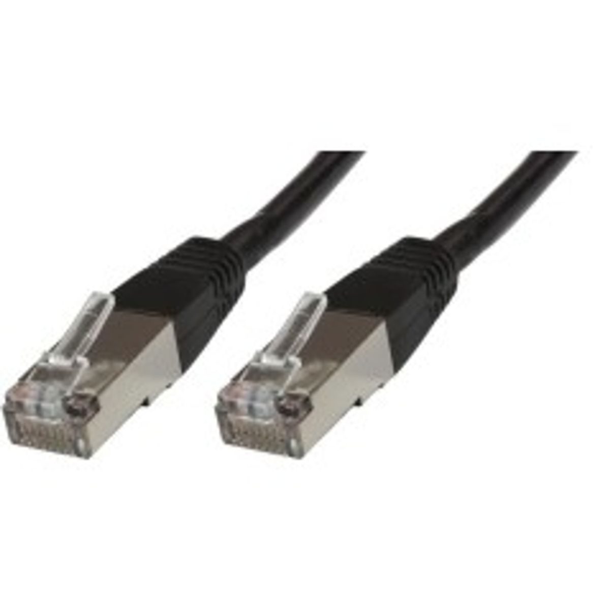 MicroConnect F/UTP CAT6 0.25m Black LSZH