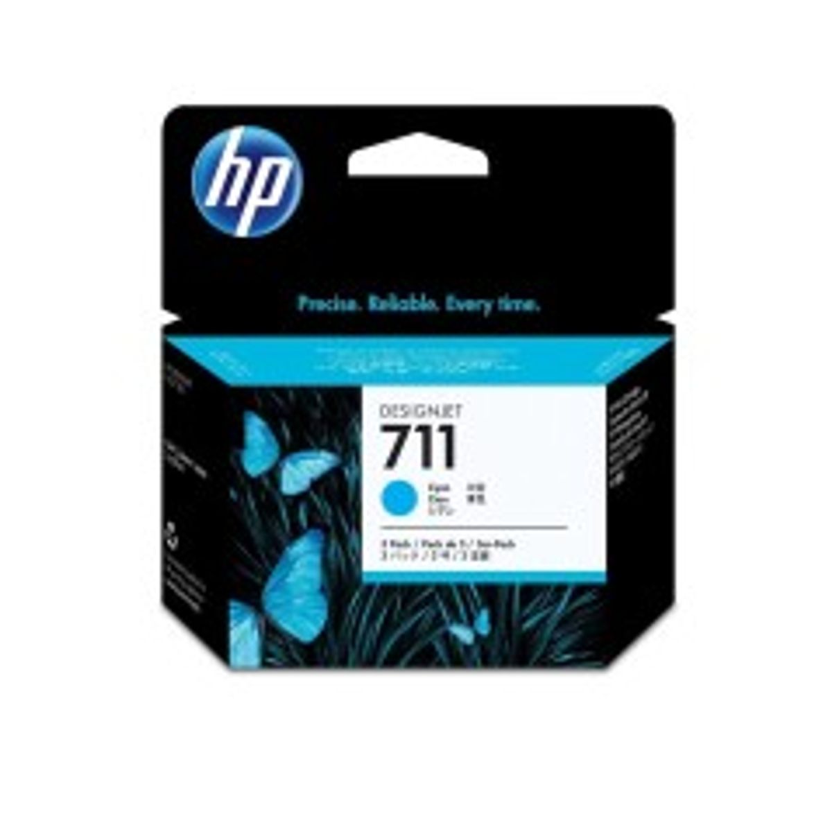 HP 711 Cyan Blæk CZ134A