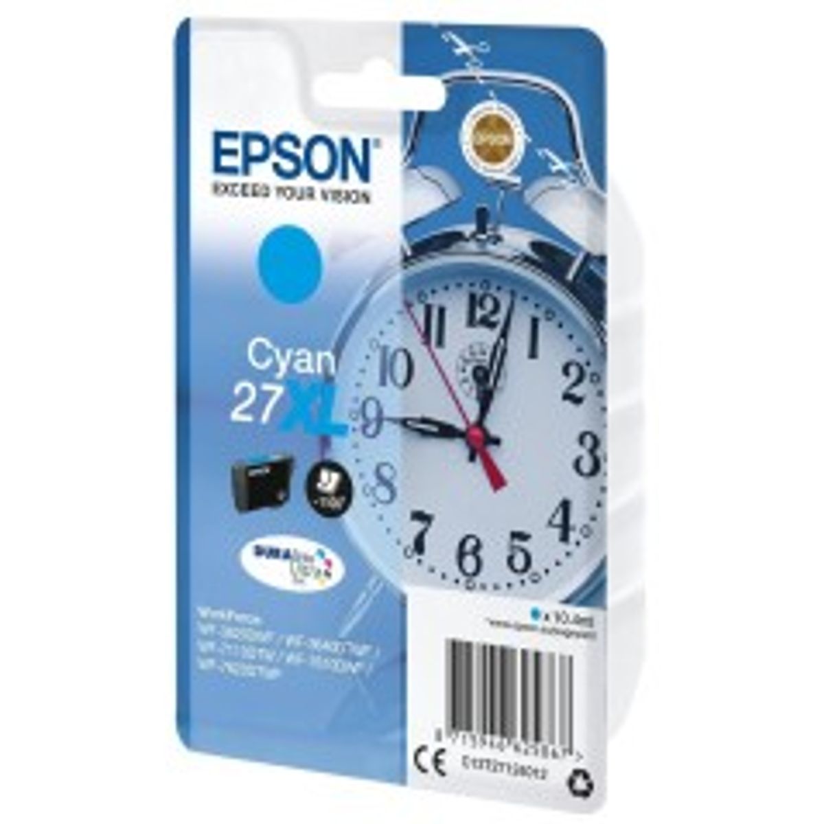 Epson 27XL Cyan 1100 sider Blæk C13T27124012