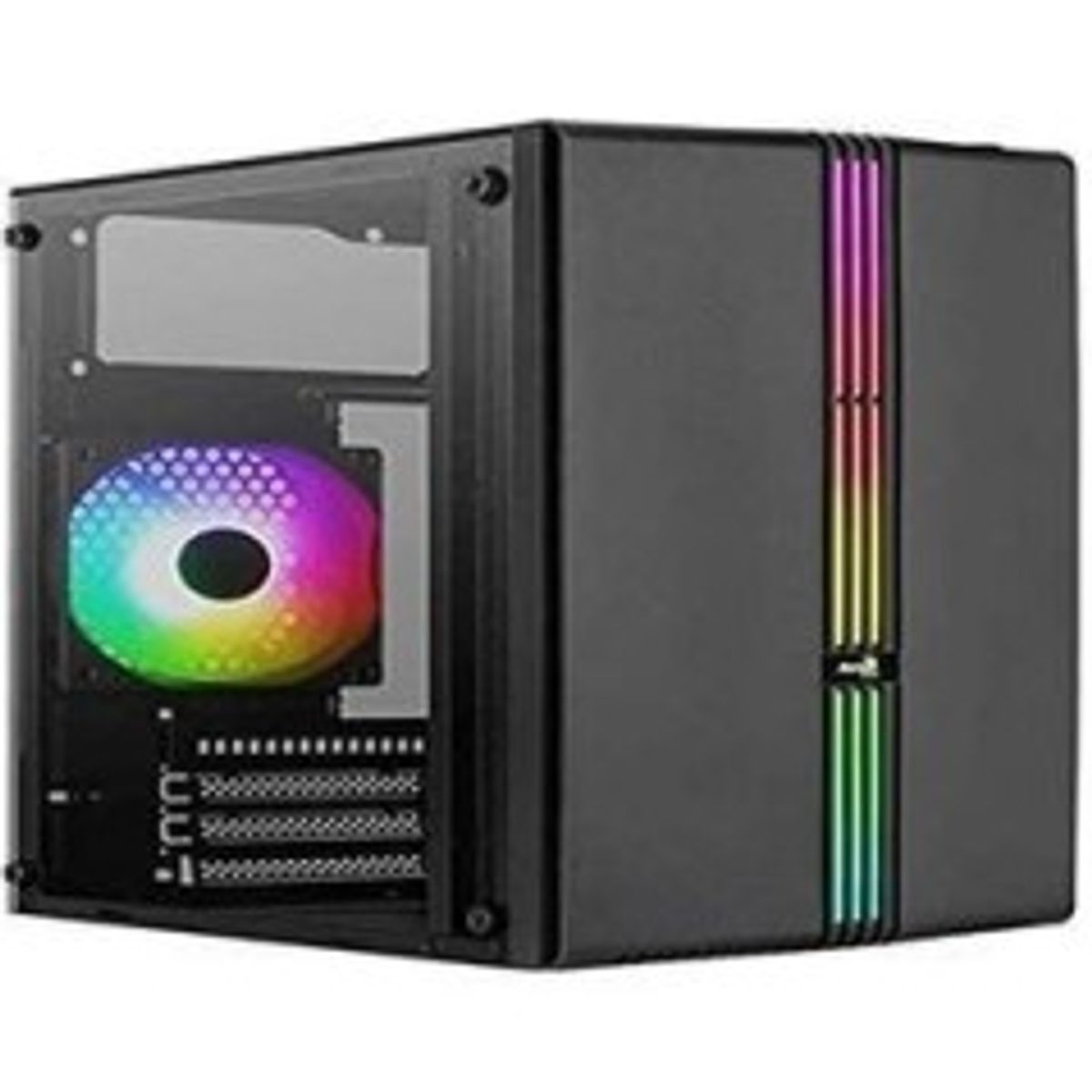 Aerocool PGS Evo Tårn Micro-ATX Ingen strømforsyning Sort