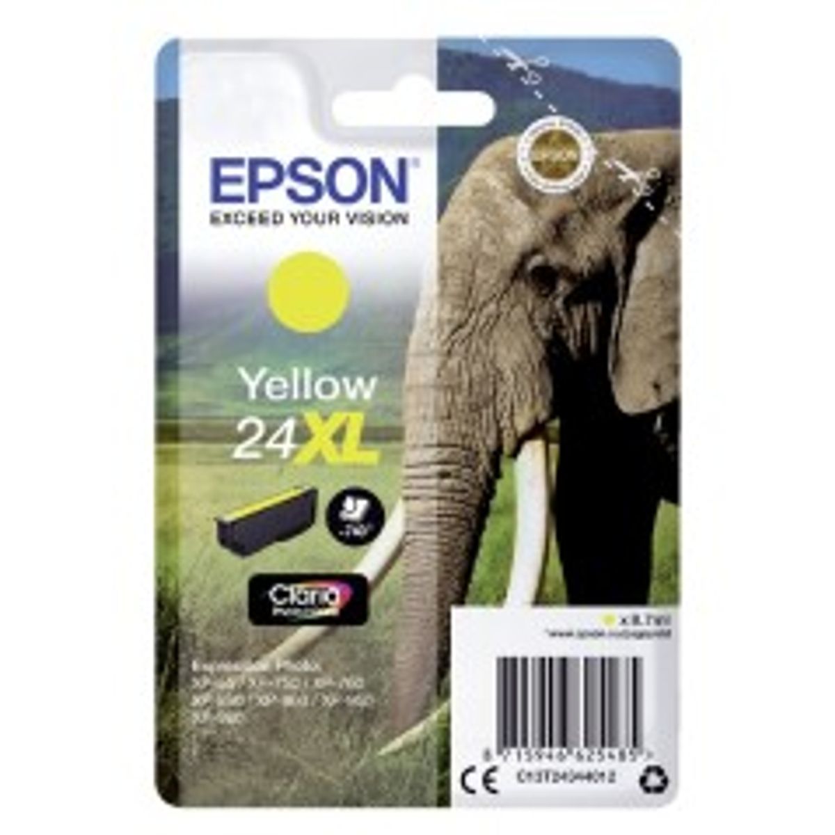 Epson 24XL Gul 740 sider Blæk C13T24344012