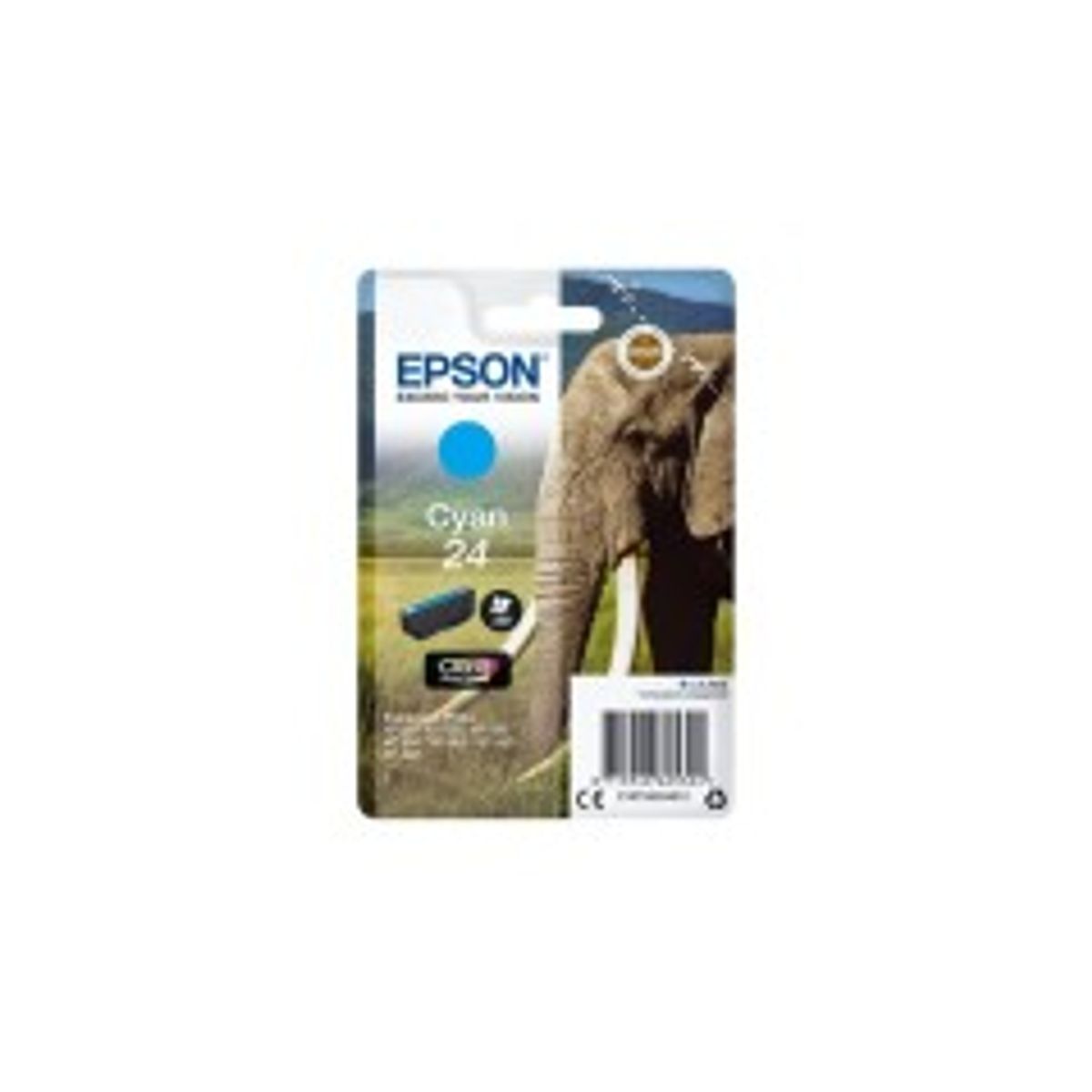 Epson 24 Cyan 360 sider Blæk C13T24224012