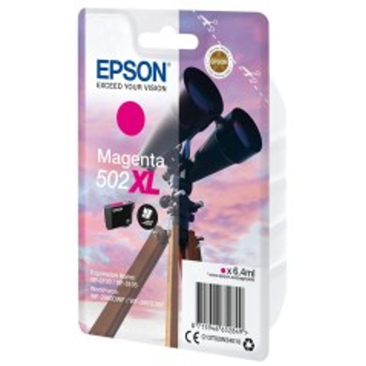 Epson 502XL Magenta 470 sider Blæk C13T02W34010