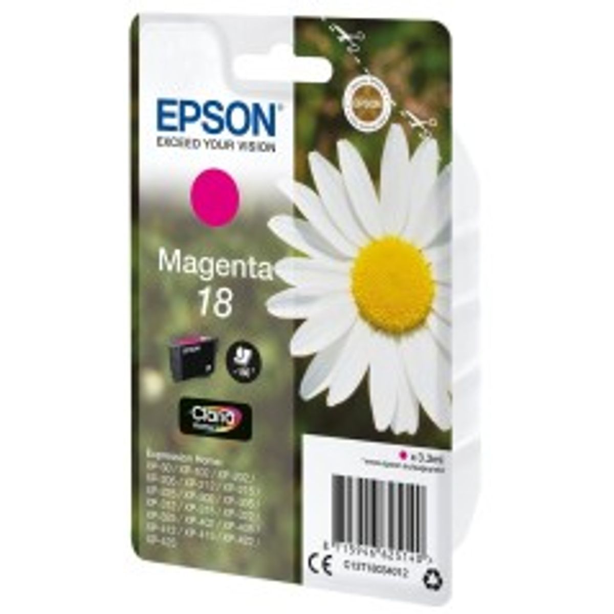 Epson 18 Magenta 180 sider Blæk C13T18034012