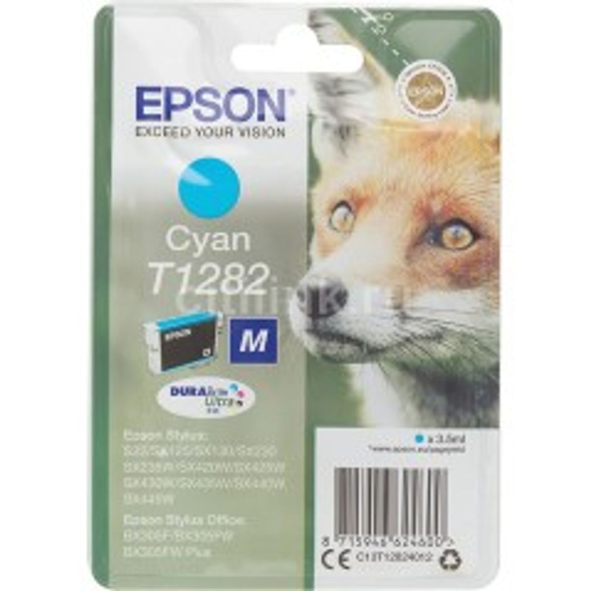 Epson T1282 Cyan 260 sider Blæk C13T12824012