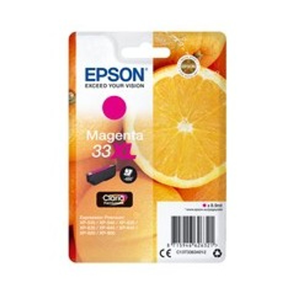 Epson 33XL Magenta 650 sider Blæk C13T33634012