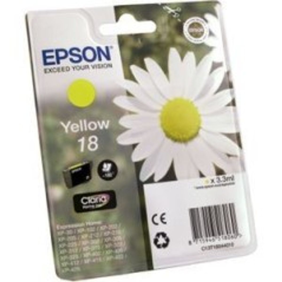 Epson 18 Gul 180 sider Blæk C13T18044012