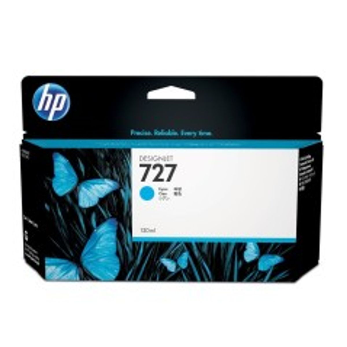 HP 727 Cyan Blæk B3P19A