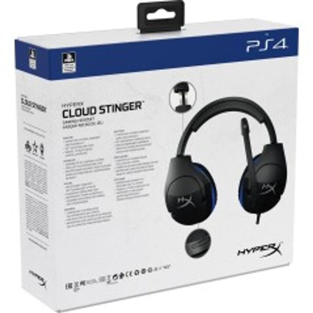 HyperX Cloud Stinger Kabling Headset Sort Blå