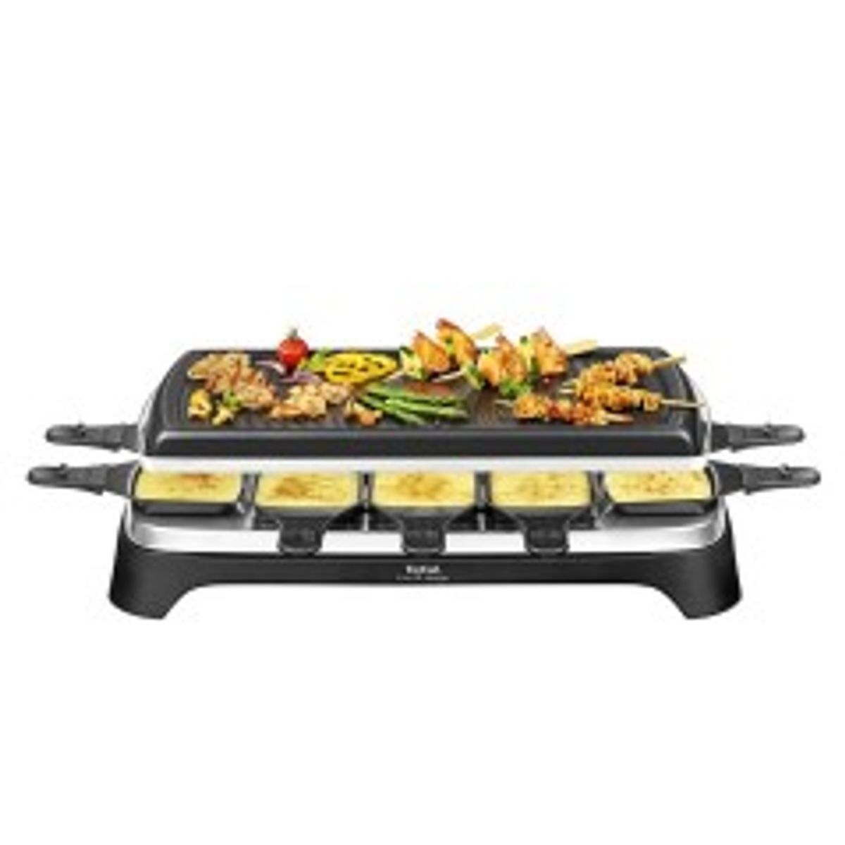 Tefal RE 4588 Raclette/grill Rustfrit stål/sort