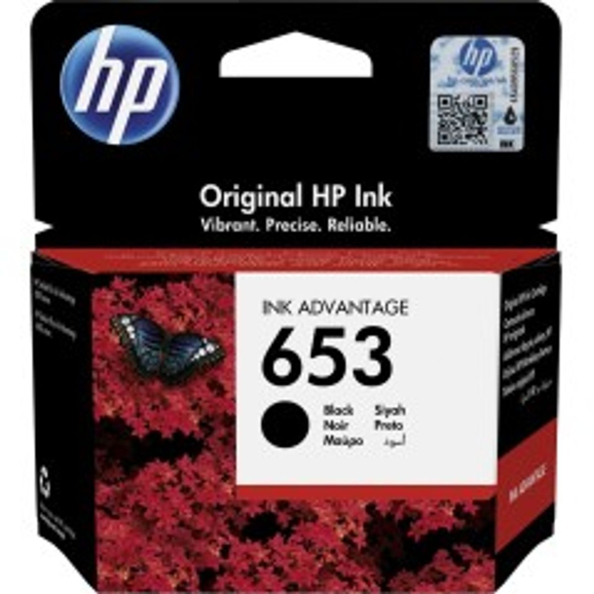 HP 653 Sort 360 sider Blæk 3YM75AE