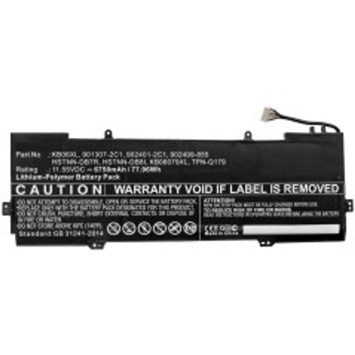 CoreParts Laptop Battery for HP 77.96Wh