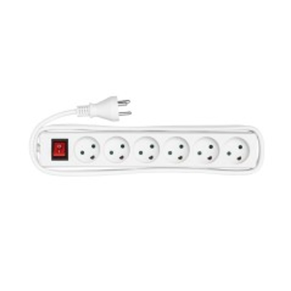 MicroConnect Power strip 6 outlets 3m White