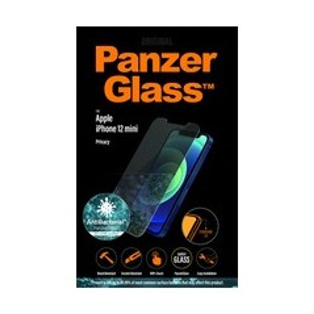 PanzerGlass Privacy Privatlivsfilterskærm Sort Transparent Apple iPhone 12 mini