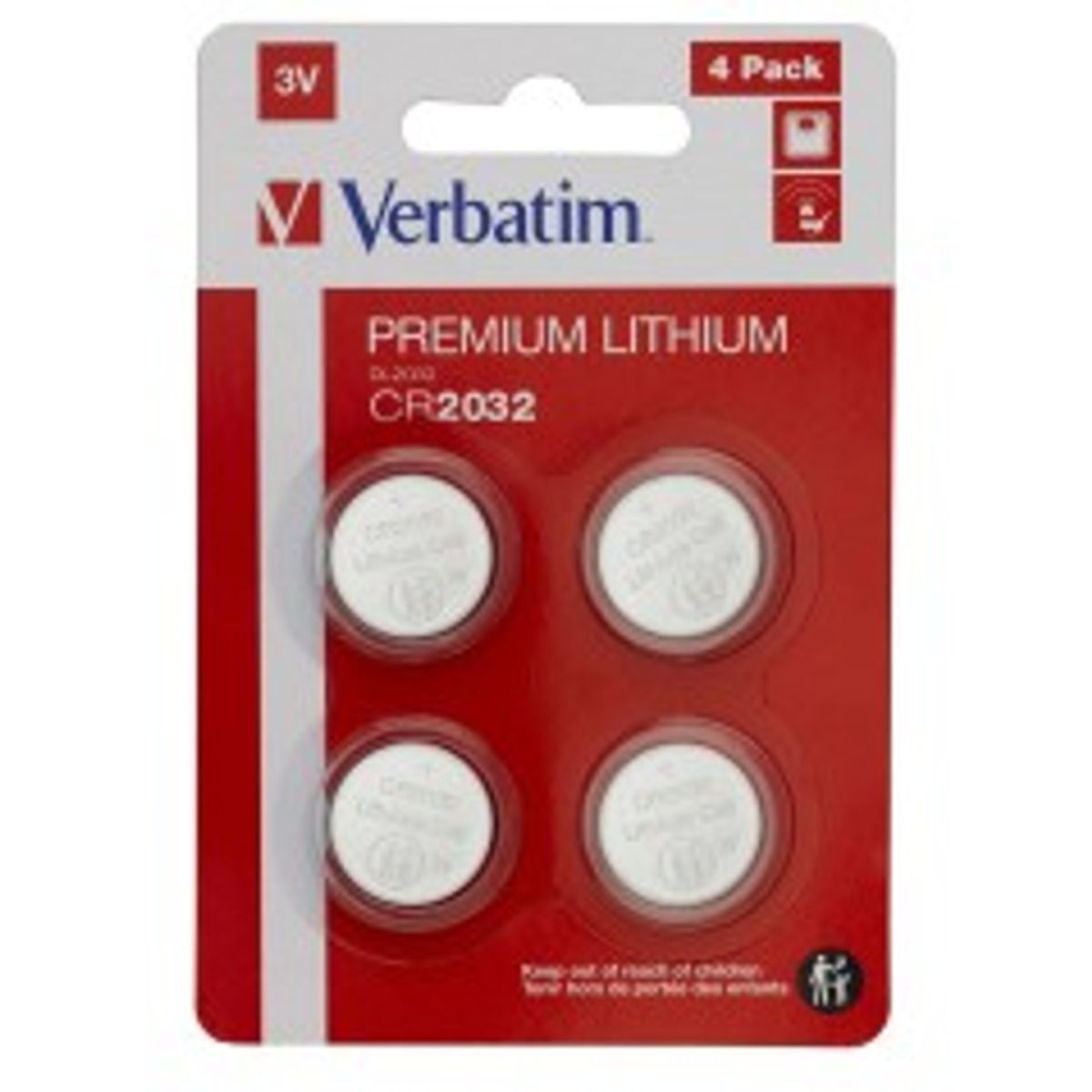 Verbatim LITHIUM BATTERY CR2032 3V 4