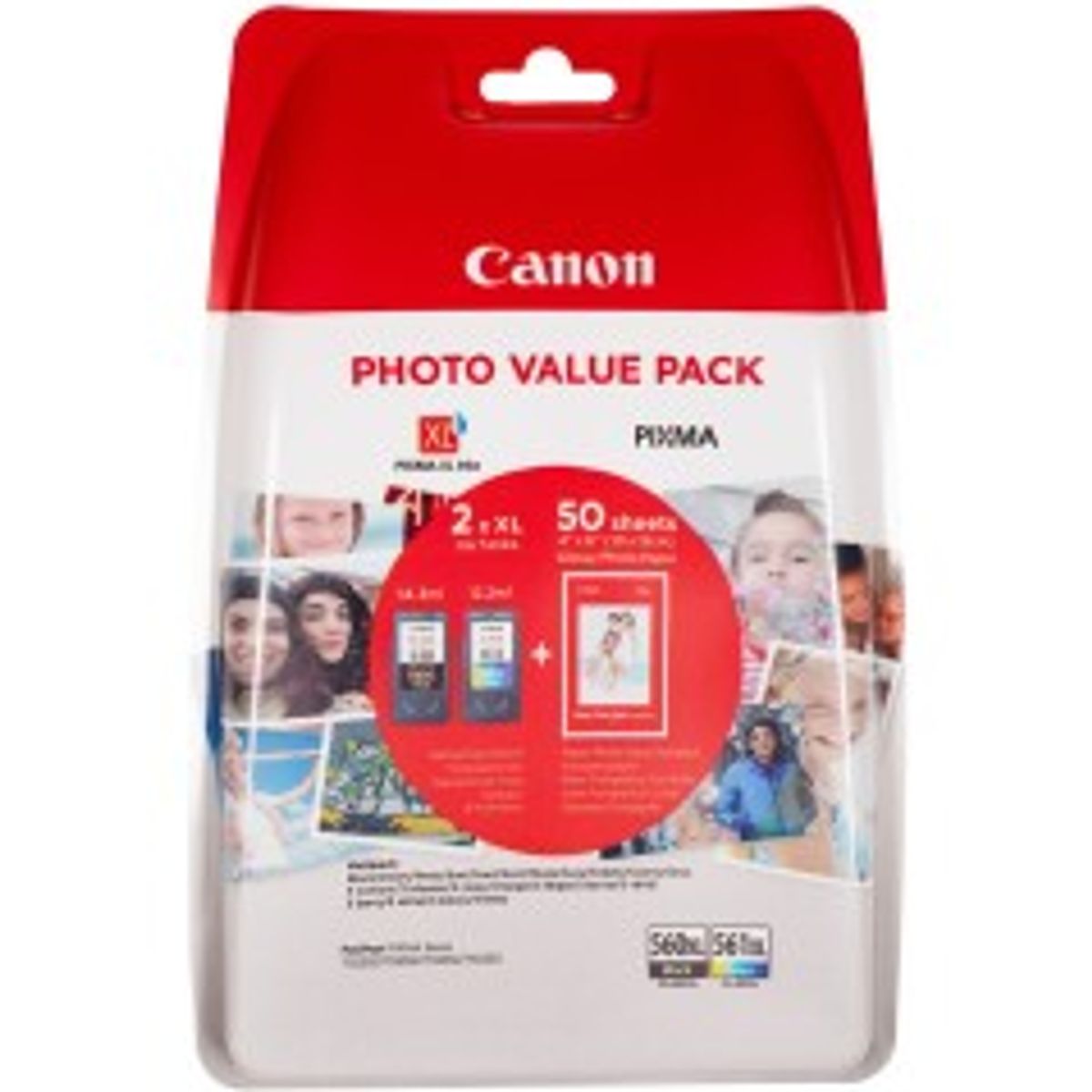 Canon Pg-560Xl Black And Cl-561Xl