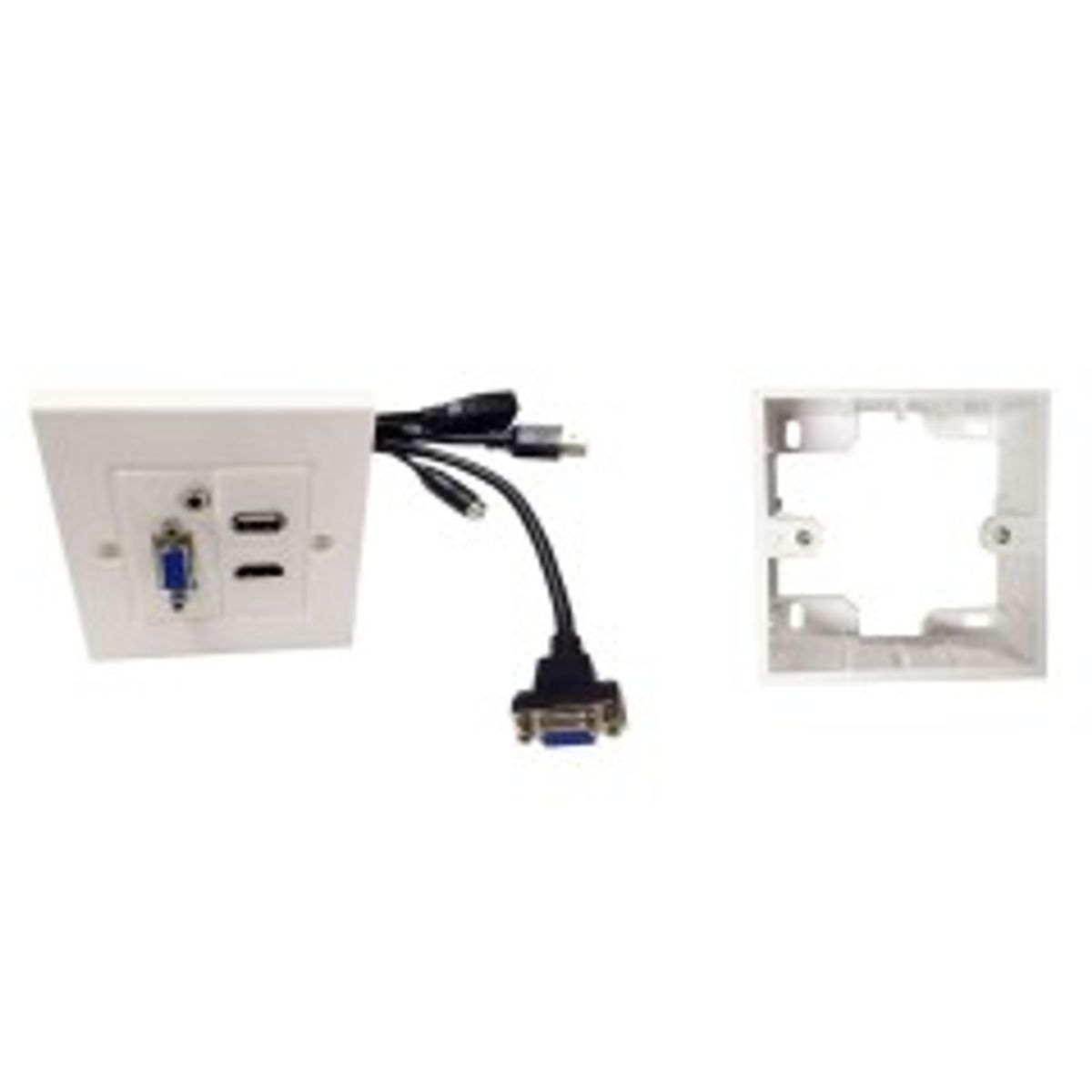 Vivolink Wall Box HDMi + USB + VGA