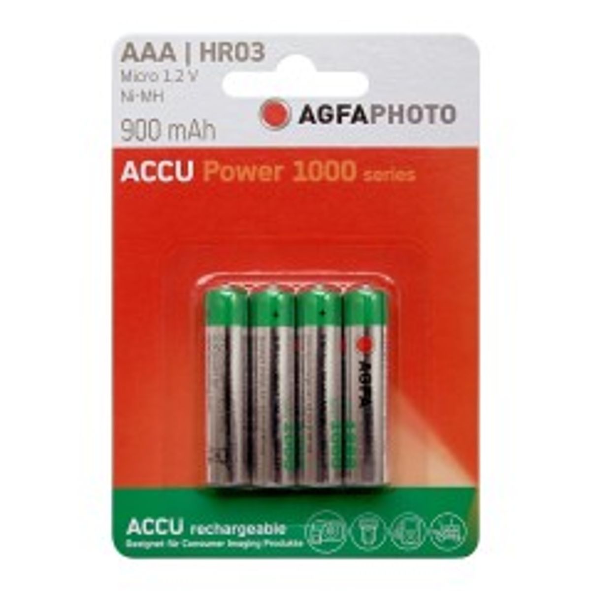 AgfaPhoto Akku -AAA HR03 Micro 900mAh