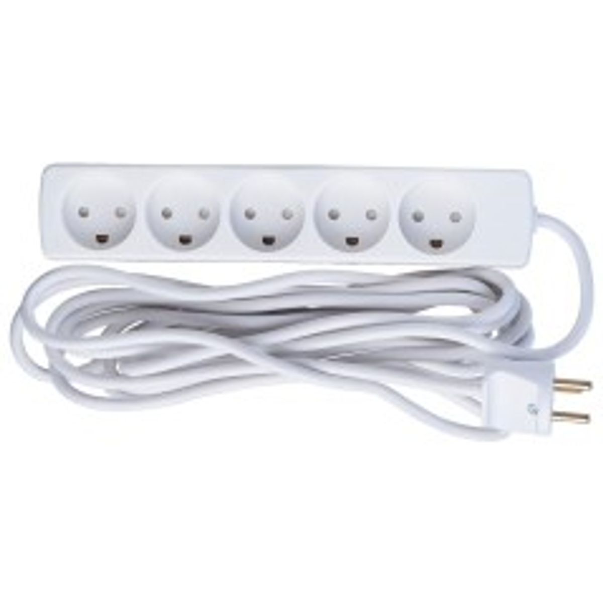 MicroConnect 5-way Danish Power Strip 5m