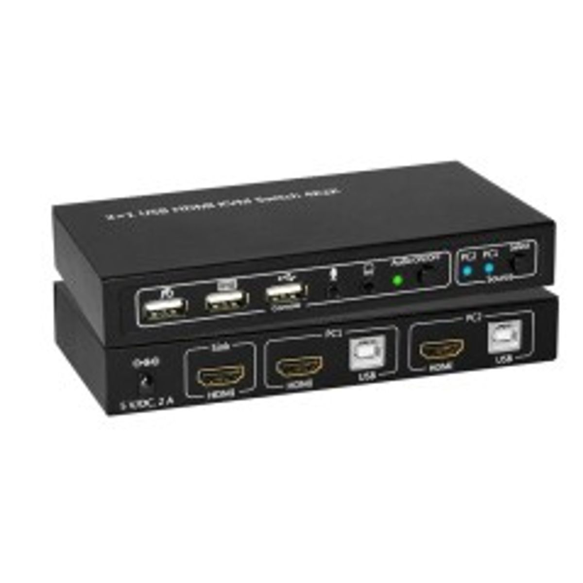 MicroConnect HDMI & USB KVM Switch 2 ports