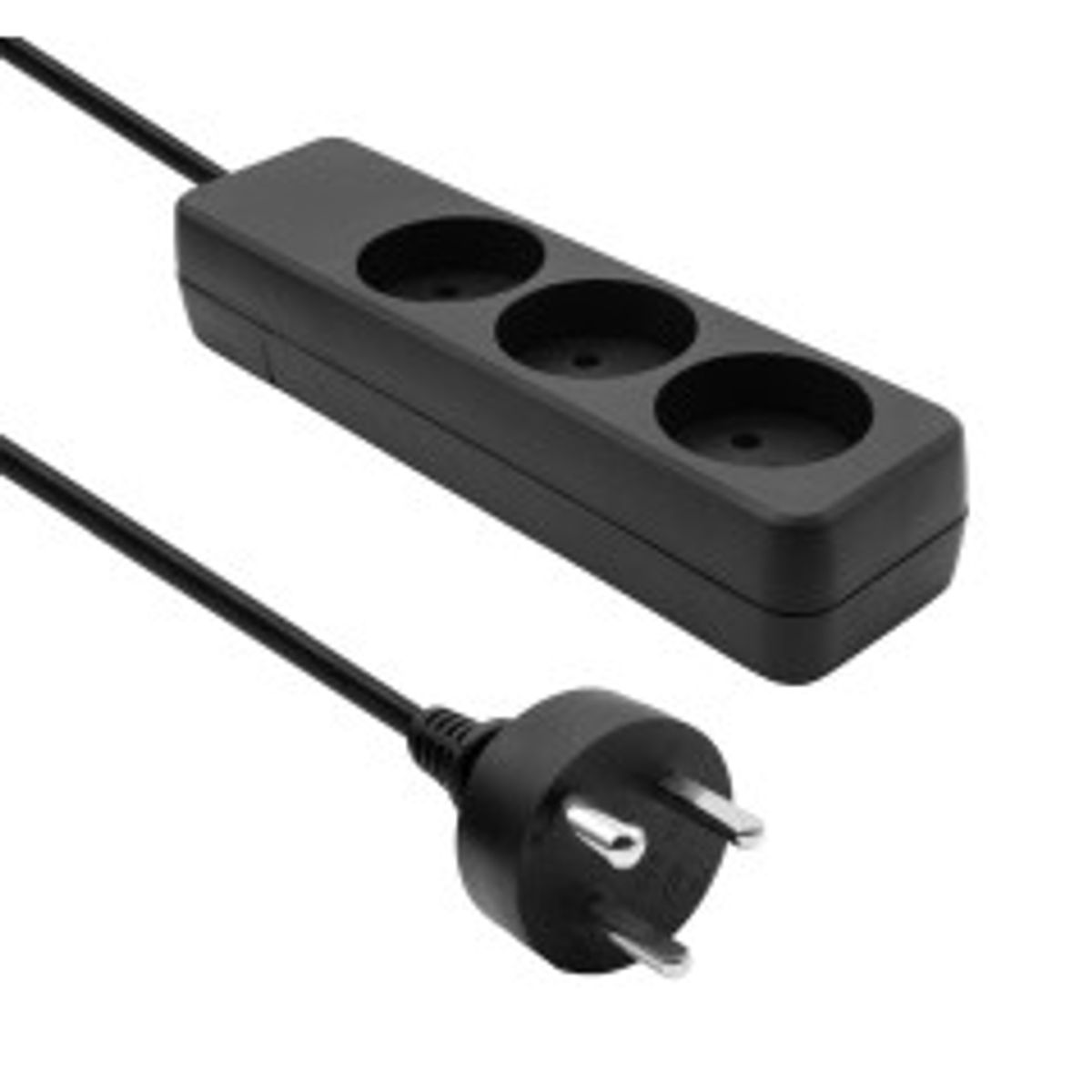 MicroConnect Danish Power Strip 3-way