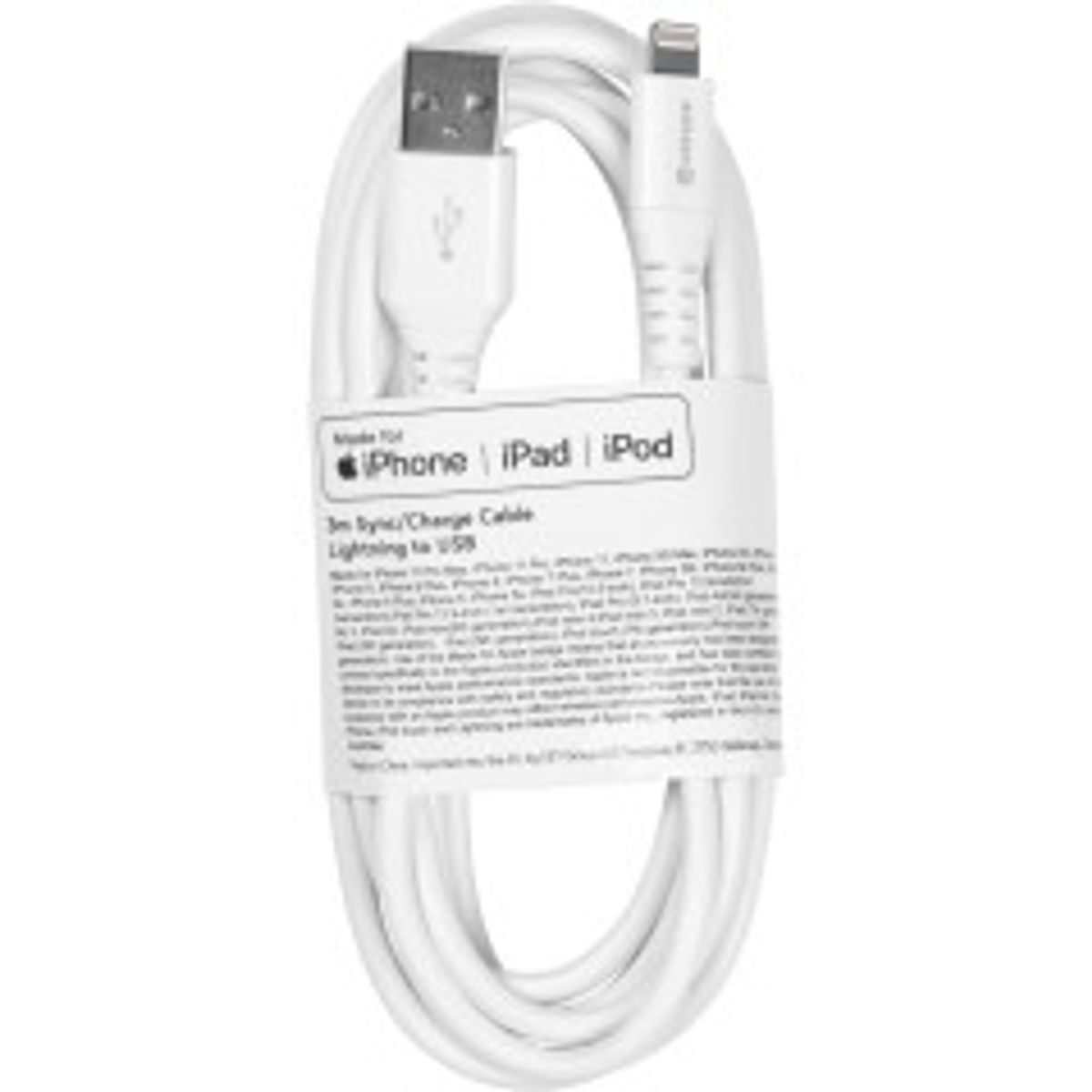 eSTUFF Lightning Cable MFI 3m Whit