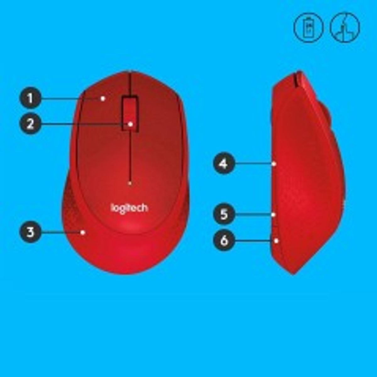 Logitech M330 Silent Mouse, Wireless