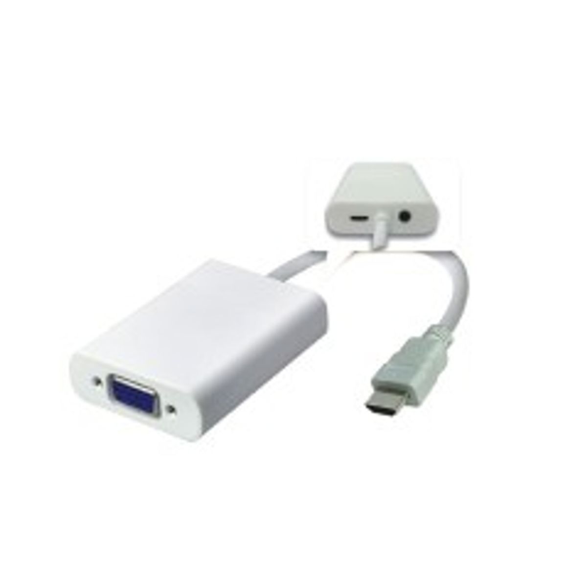 MicroConnect Adapter HDMI - VGA M/F, White